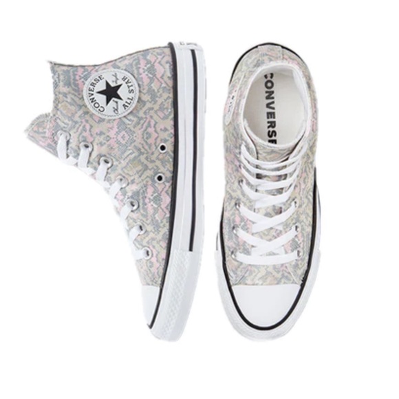 Converse Women’s Chuck Taylor All Star High Tops. Pale Putty/ Lime Stone size 11 - Picture 4 of 6